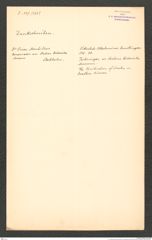 k.k. naturhistorisches Hofmuseum, Intendanzakten 1885-1896 (Hauer), Aktenzahl Z.349/1889, Seite 1